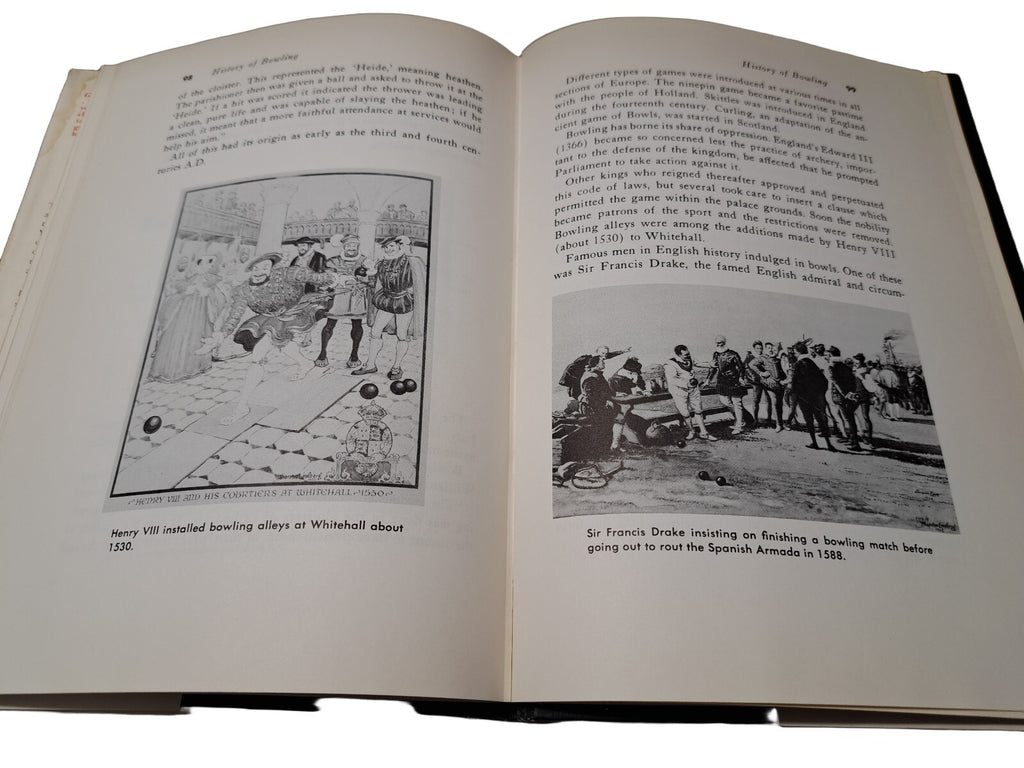 Vintage 1958 The Complete Handbook of Bowling by Oscar Fraley