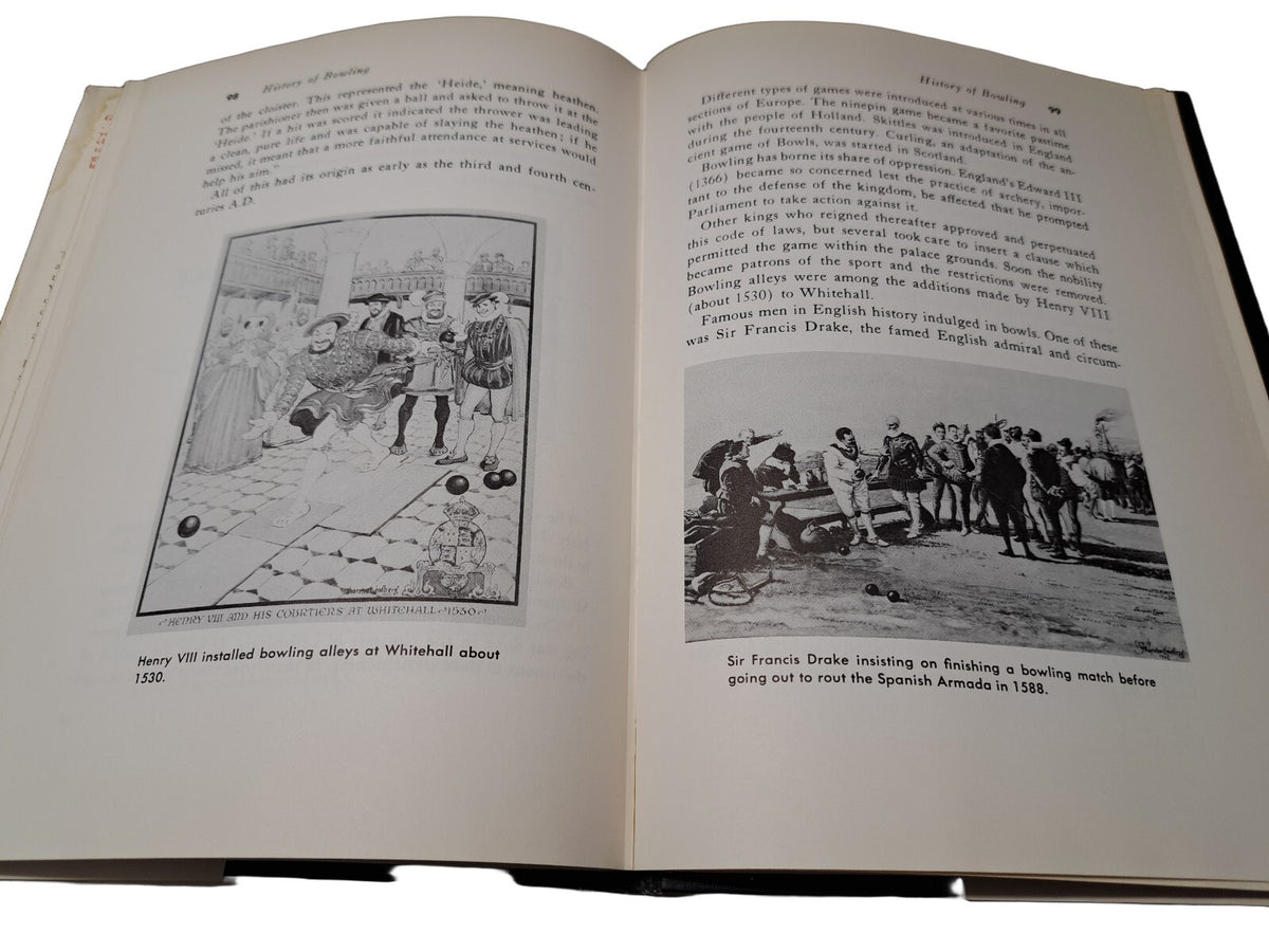 Vintage 1958 The Complete Handbook of Bowling by Oscar Fraley
