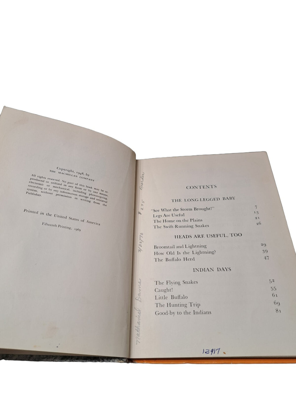 Vintage 1969 A Pony Called Lightning by Miriam E Mason