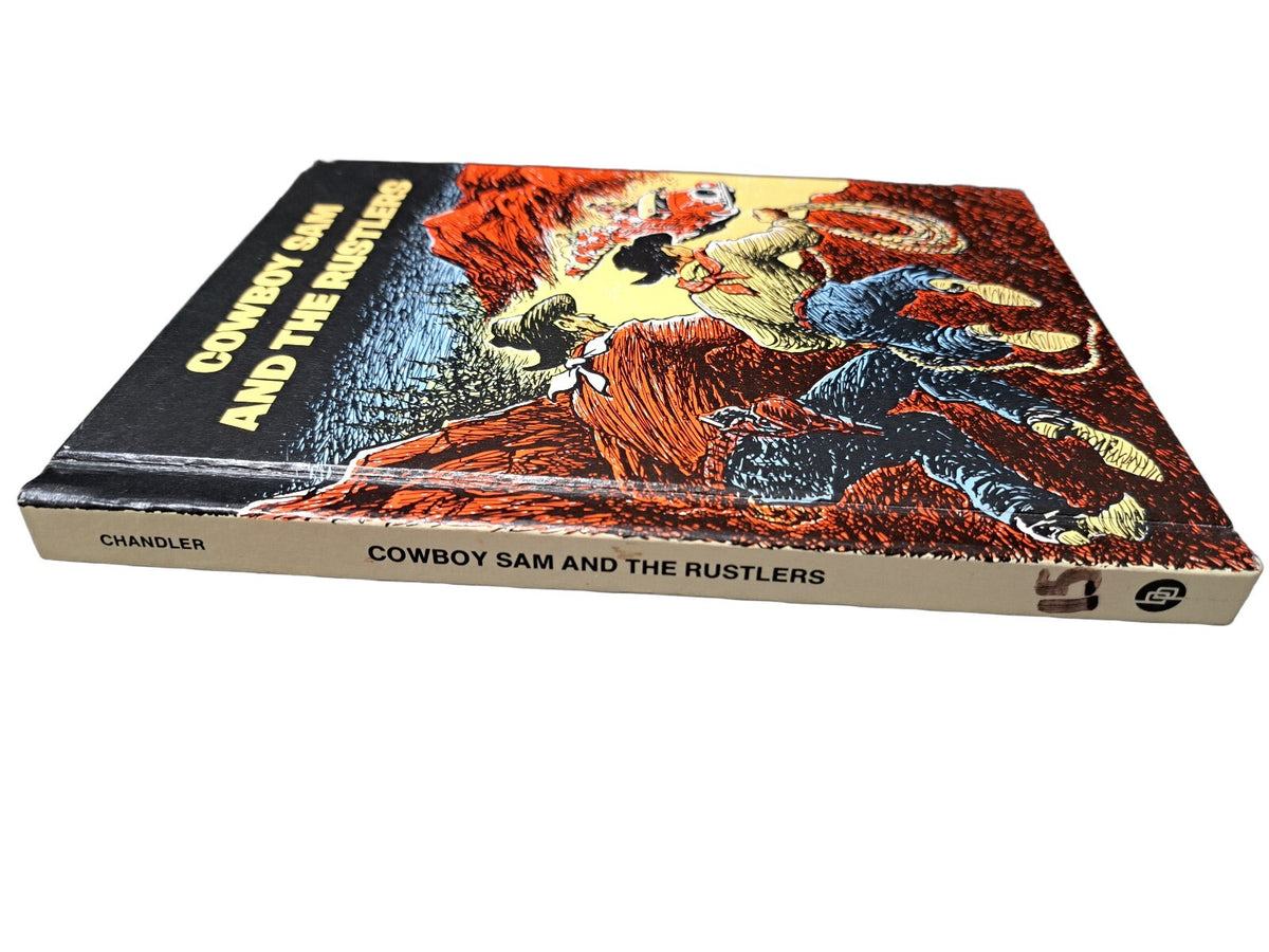 Vintage 1970 Cowboy Sam and the Rustlers book by Edna Walker Chandler