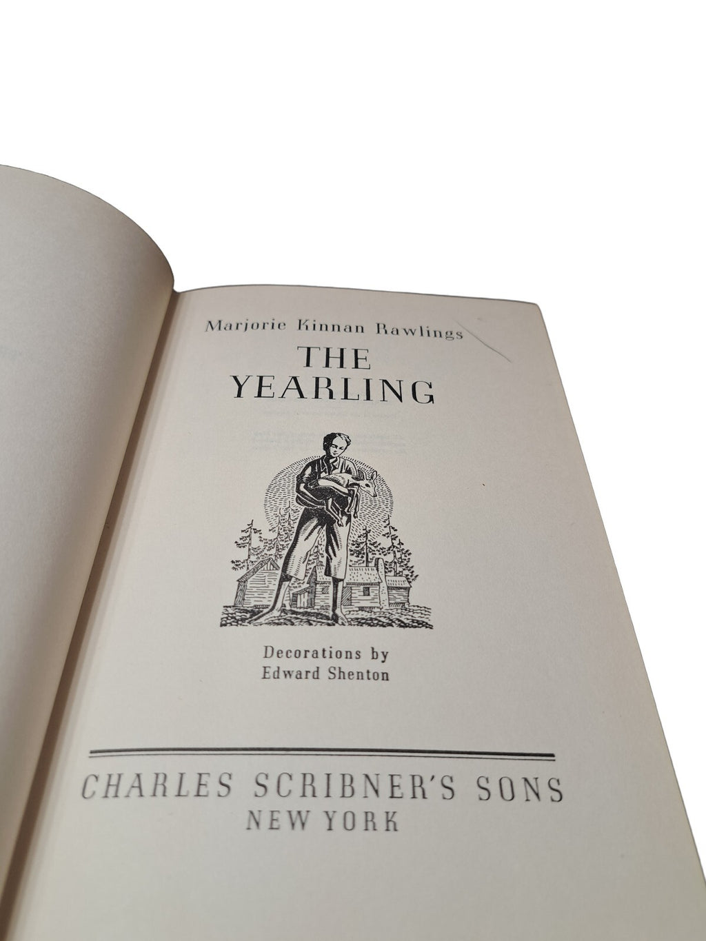 Vintage 1938 The Yearling book by Marjorie Kinnan Rawlings