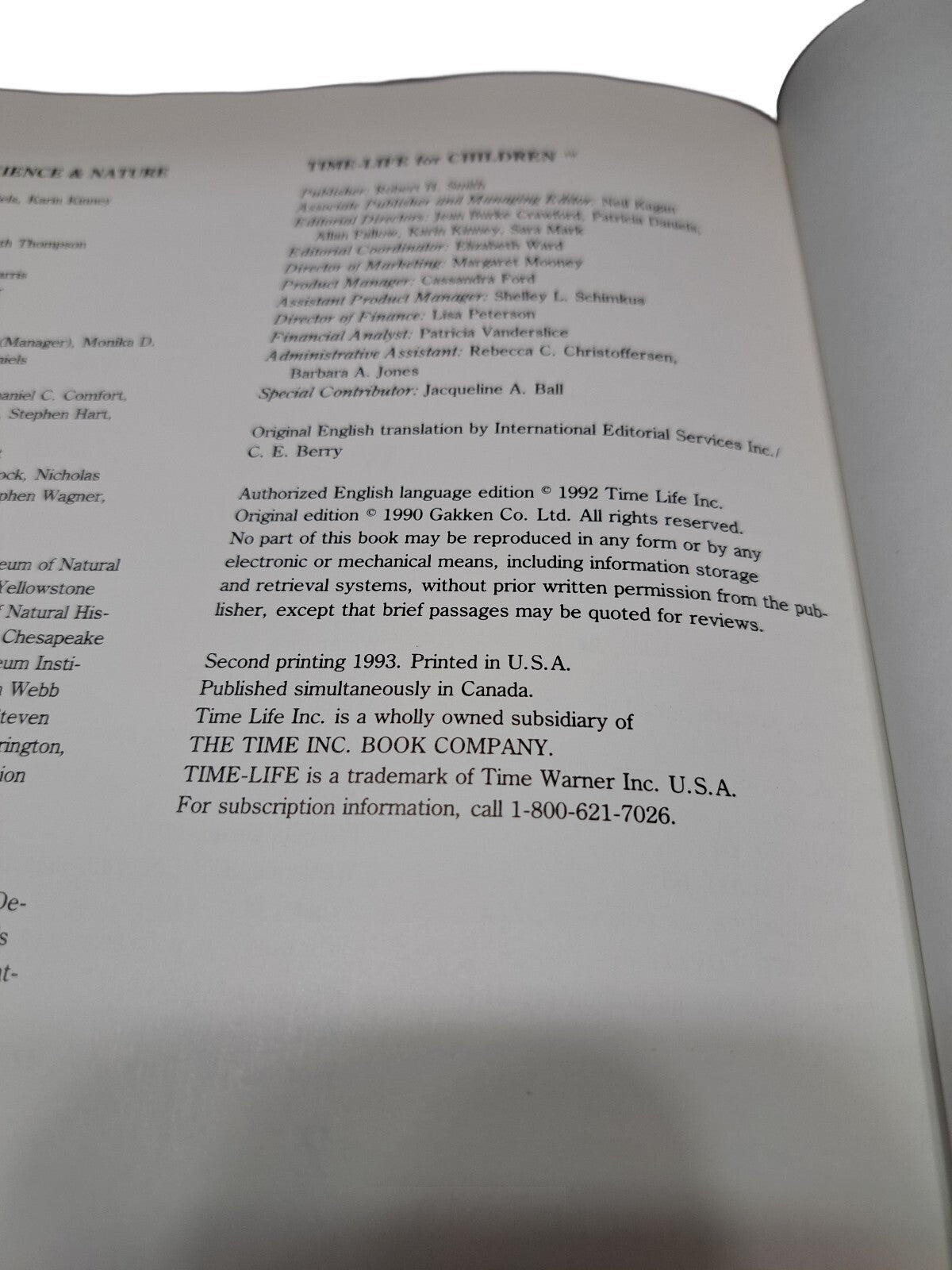 Vintage 1993 Understanding Science & Nature: Ecology by Time Life