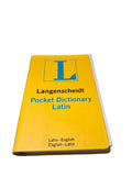 Vintage 1966 Langenscheidt Pocket Dictionary Latin