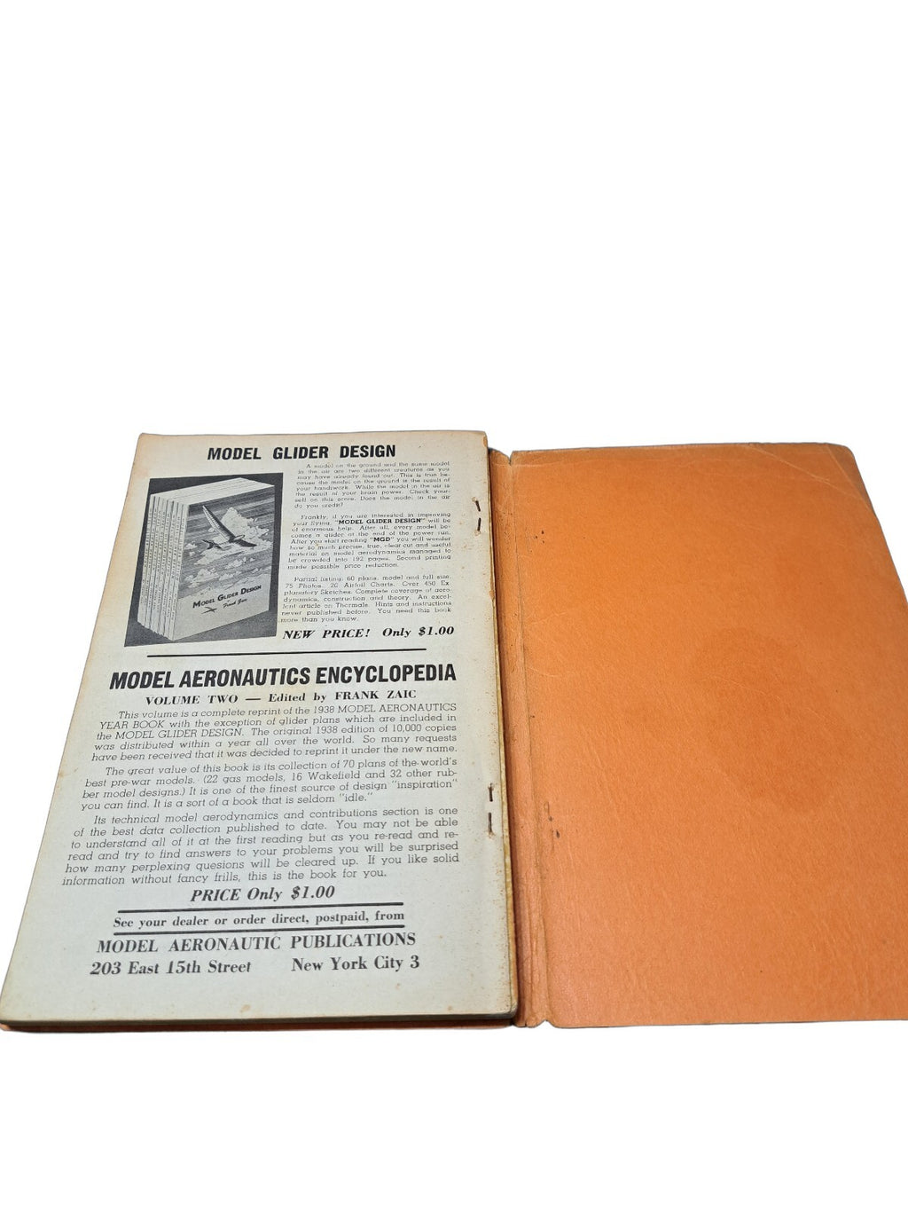 Vintage 1947 Model Aeronautic Encyclopedia Volume One book