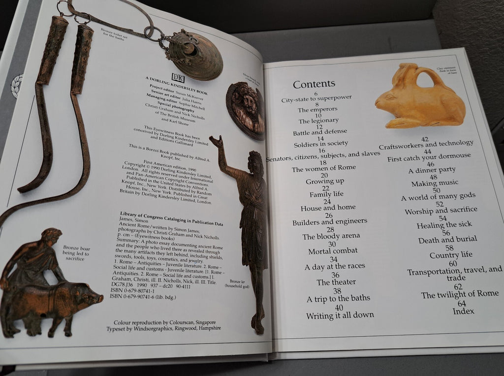 Vintage 1990 first edition of Ancient Rome by Eyewitness Books