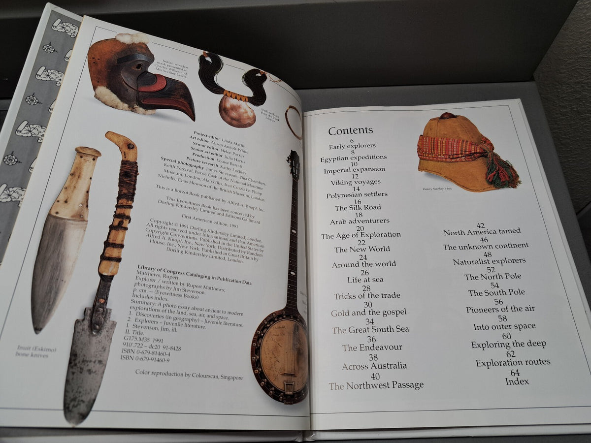Vintage 1991 first edition of Explorer by Eyewitness Books