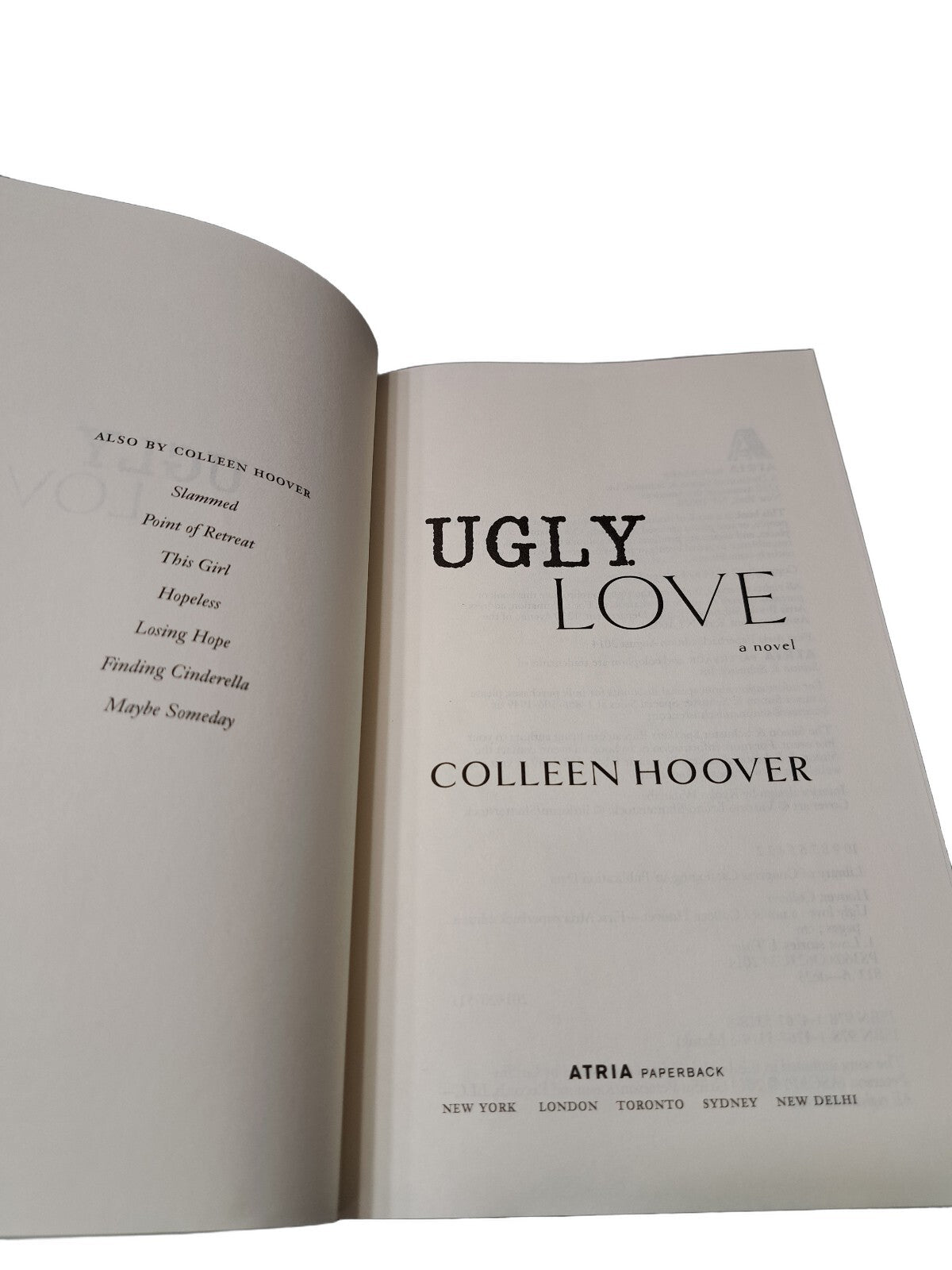2014 Ugly Love by Colleen Hoover