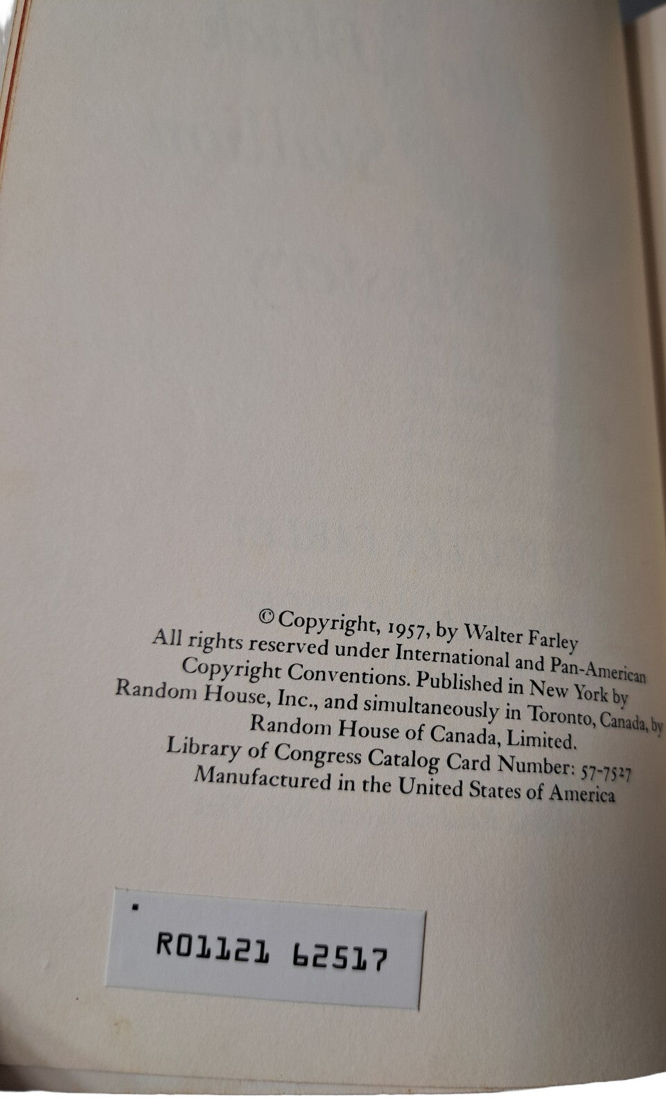 Vintage 1957 The Black Stallion Mystery book by Walter Farley