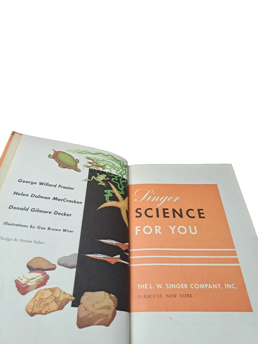 Vintage 1959 Singer Science For You hardcover textbook