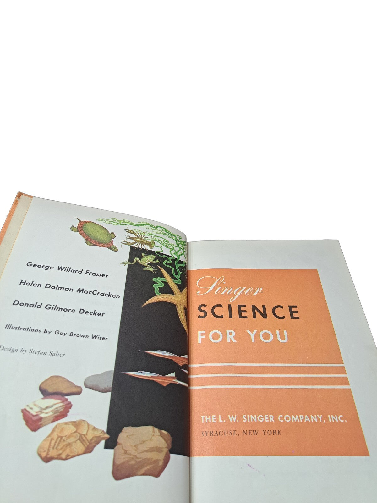 Vintage 1959 Singer Science For You hardcover textbook