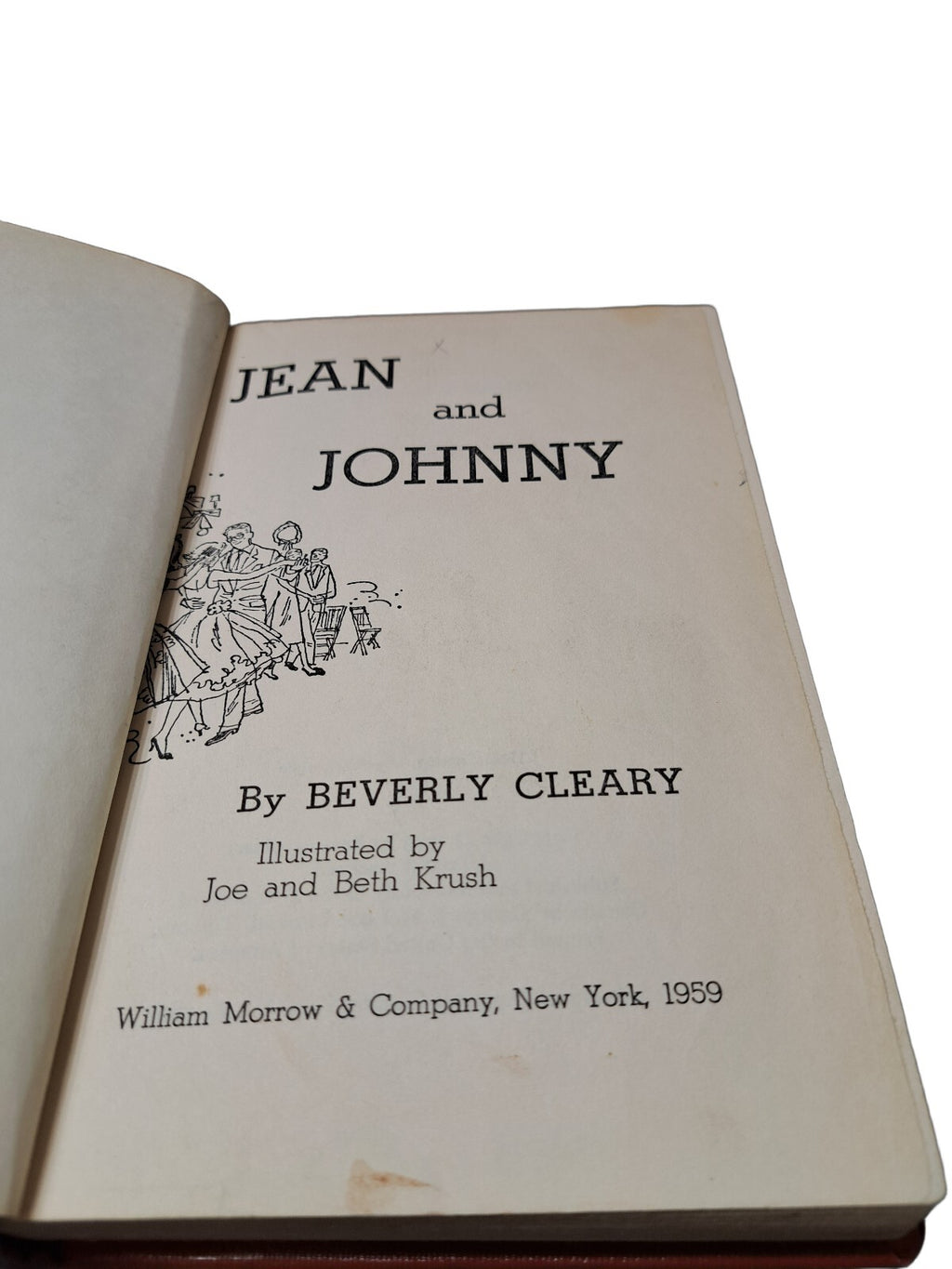 Vintage 1960 Jean and Johnny book by Beverly Cleary
