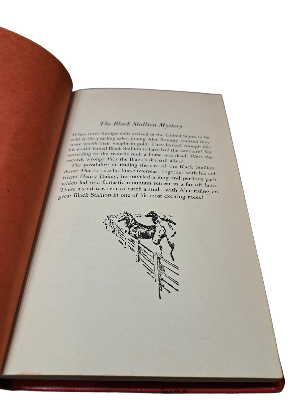 Vintage 1957 The Black Stallion Mystery book by Walter Farley