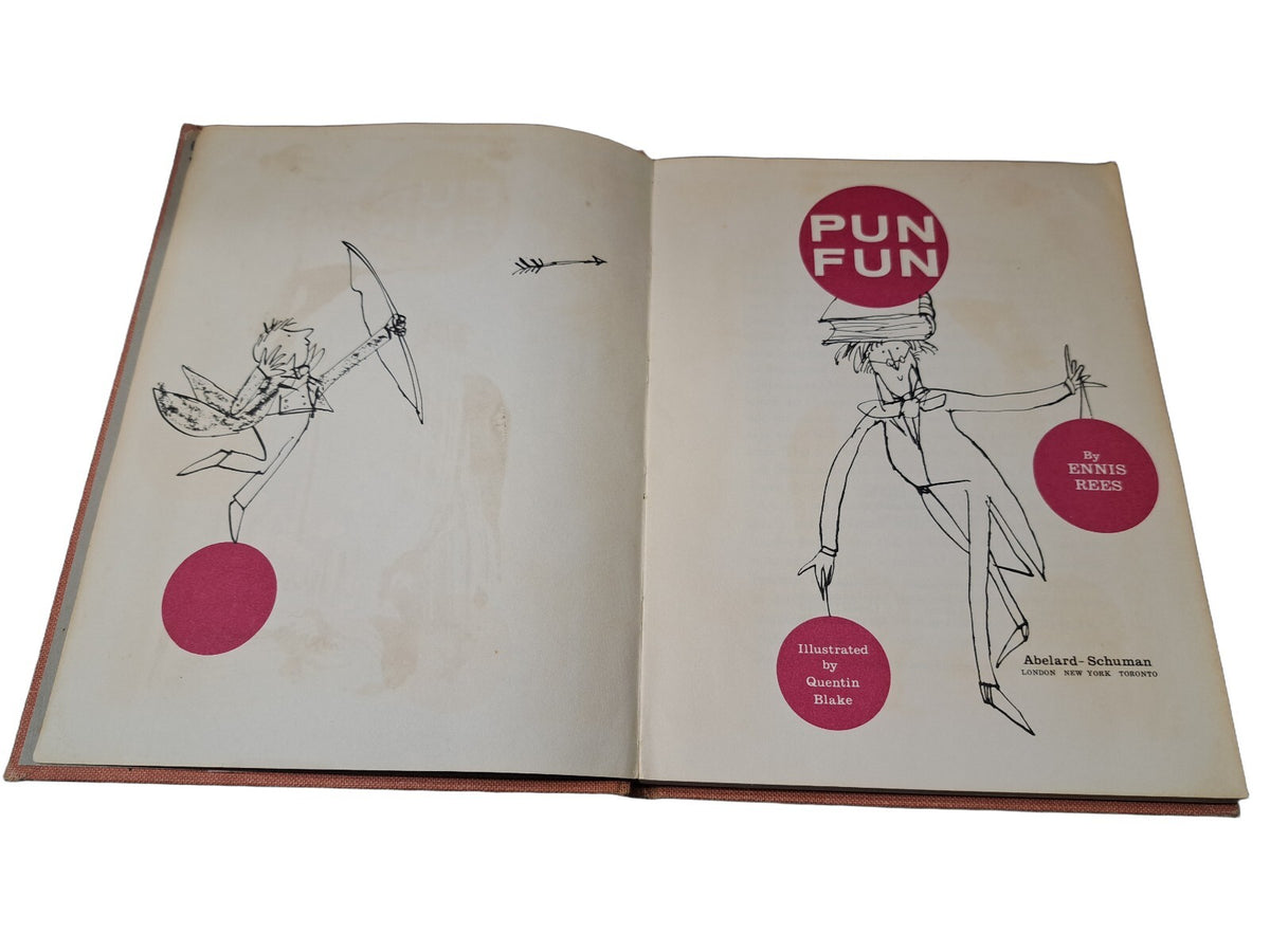 Vintage 1965 first edition hardback Pun Fun by Ennis Rees