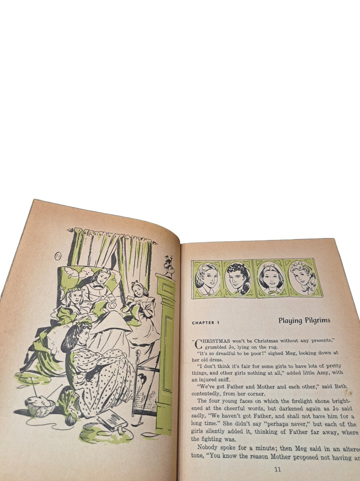 Vintage 1955 Little Women book by Louisa May Alcott (Modern Abridged Edition)