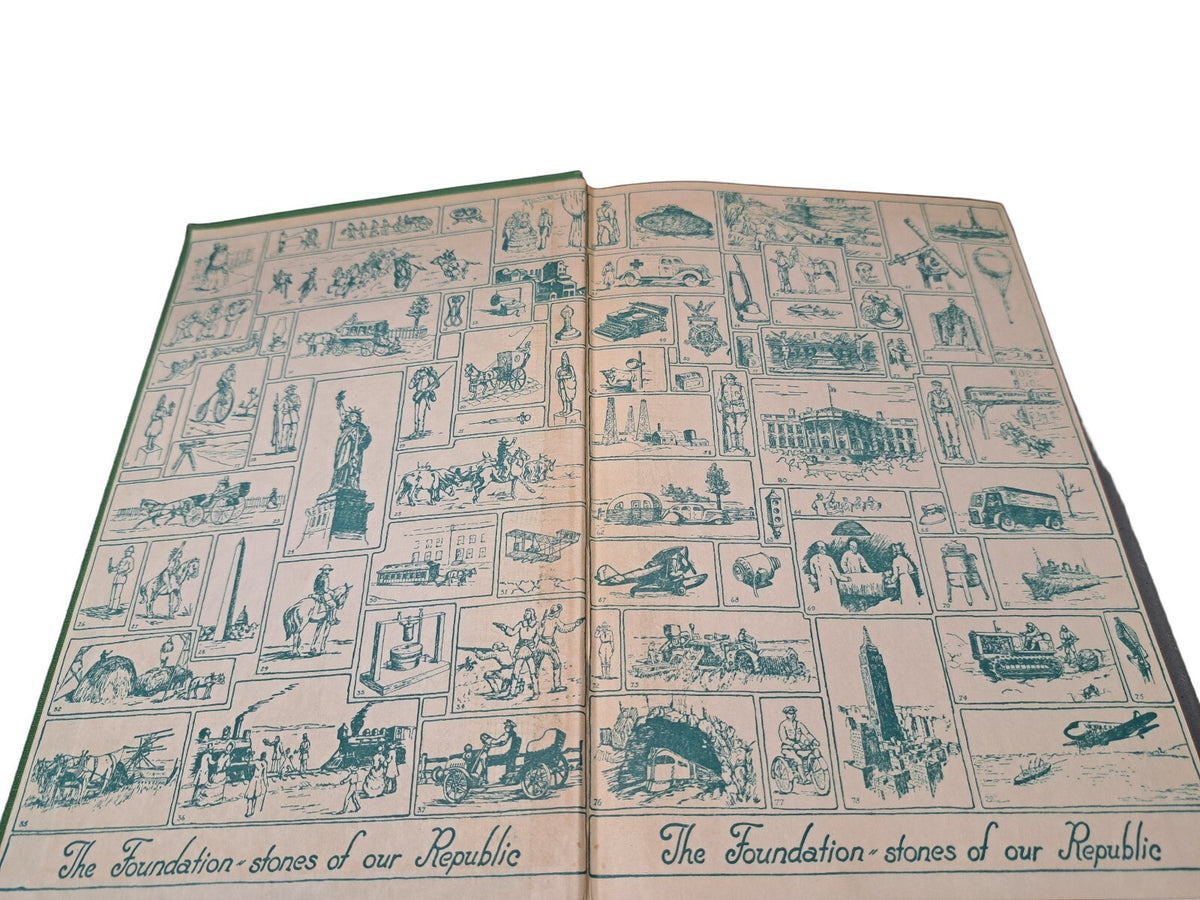 Vintage 1947 The Story of Our Republic or A New Nation book by Melville Freeman