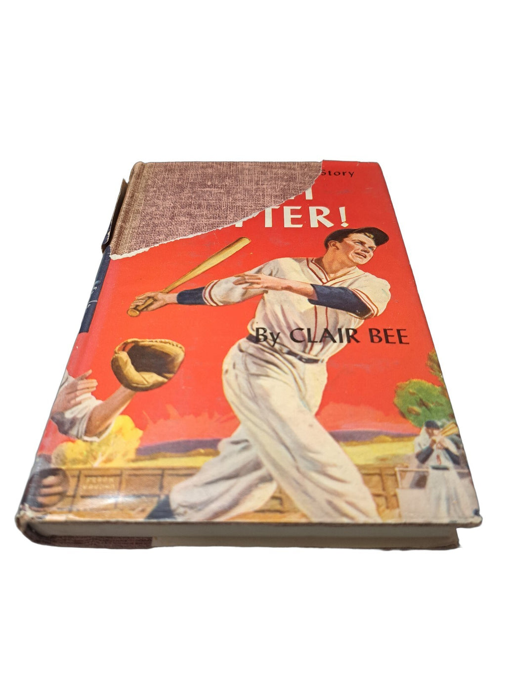Vintage 1949 Clutch Hitter! A Chip Hilton Sports Story book by Clair Bee
