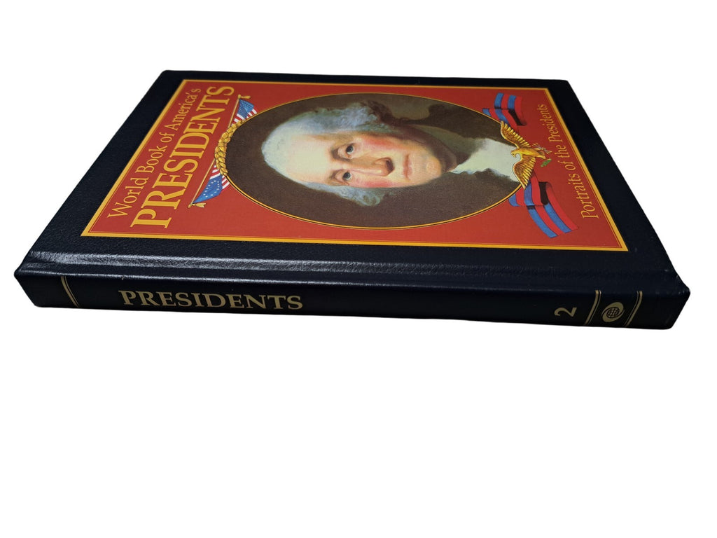 Vintage 1988 edition of World Book of America's Presidents: Portraits of the Presidents