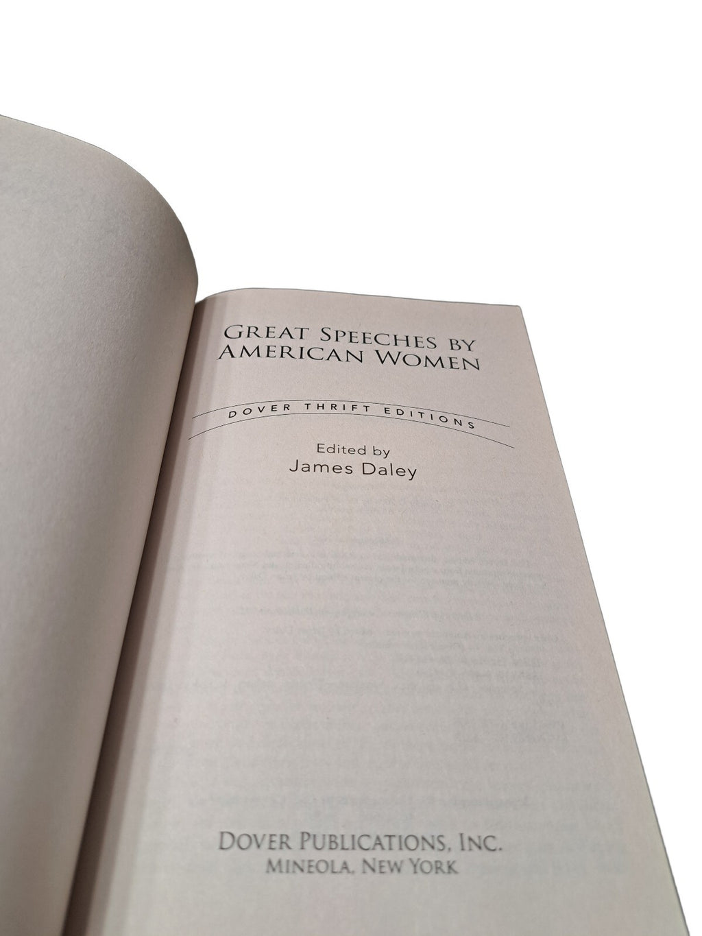 2020 Great Speeches by American Women book edited by James Daley