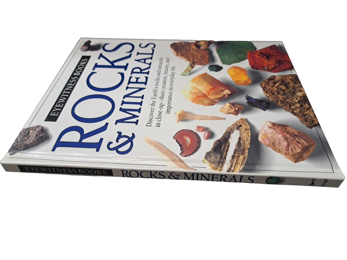 Vintage 1988 first edition of Rocks & Minerals by Eyewitness Books