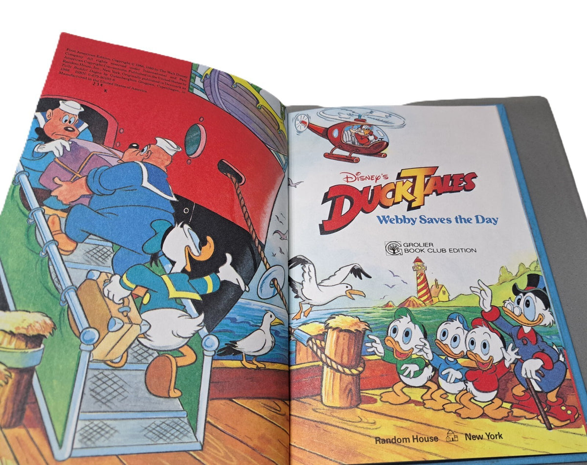 Vintage 1989 Walt Disney's Duck Tales: Webby Saves the Day book