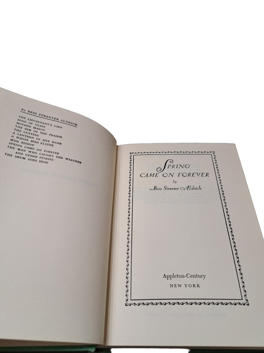 Vintage 1966 edition of Spring Came on Forever by Bess Streeter Aldrich