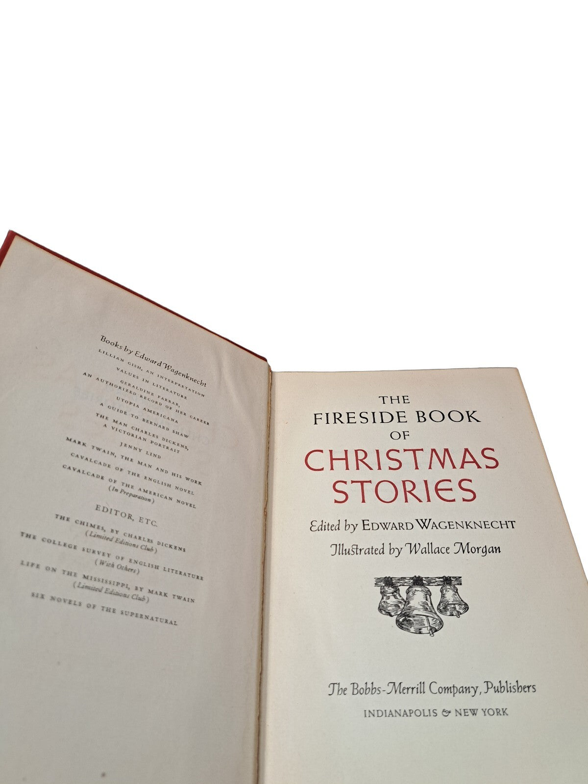 Vintage 1945 The Fireside Book of Christmas Stories
