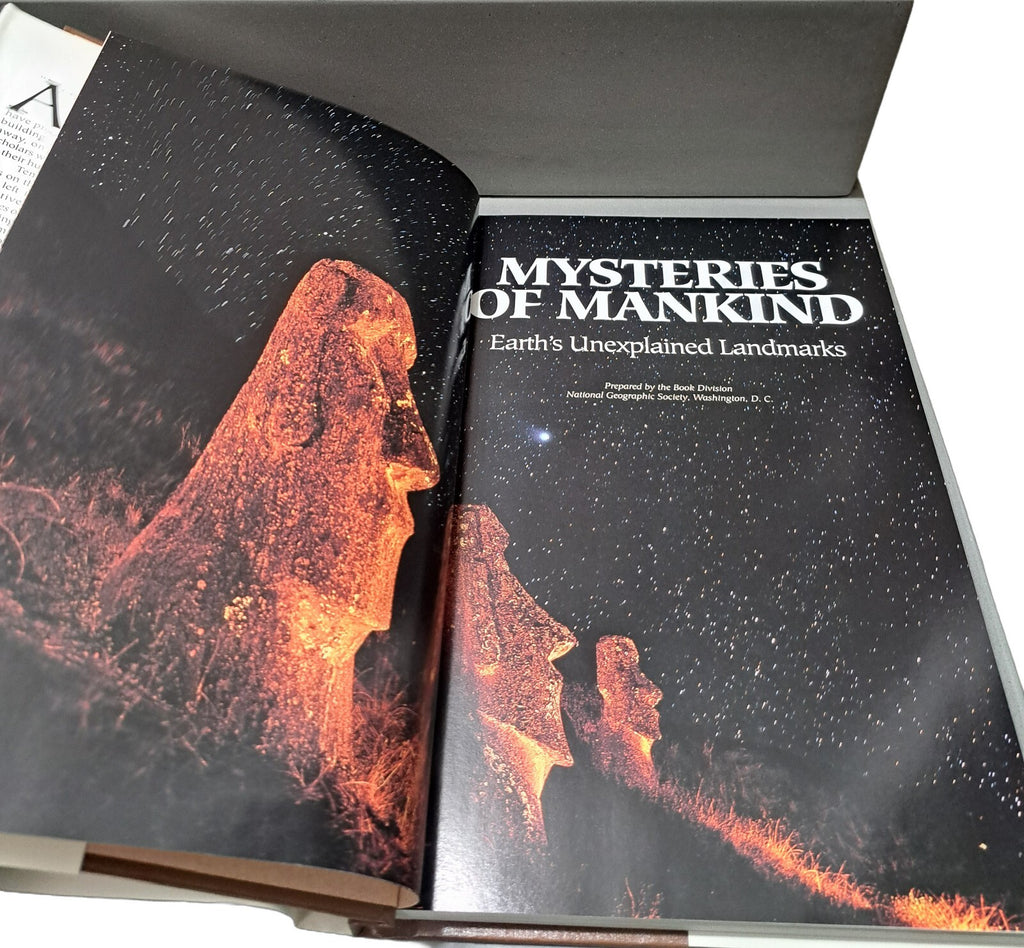 Vintage 1992 Mysteries of Mankind: Earth's Unexplained Landmarks by National Geographic