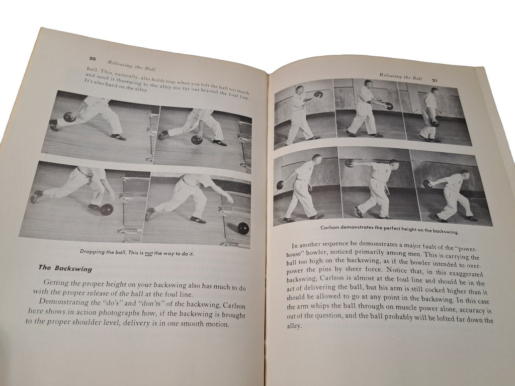 Vintage 1958 The Complete Handbook of Bowling by Oscar Fraley