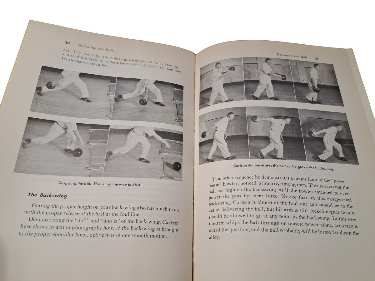 Vintage 1958 The Complete Handbook of Bowling by Oscar Fraley