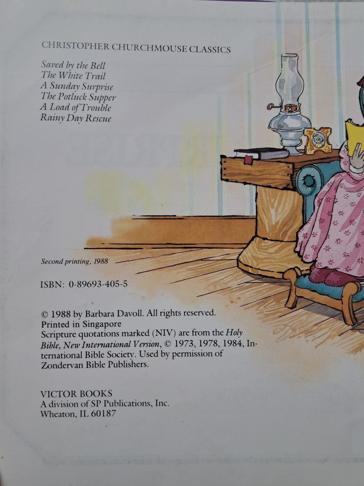 Vintage 1988 Christopher Churchmouse Classics - Two books