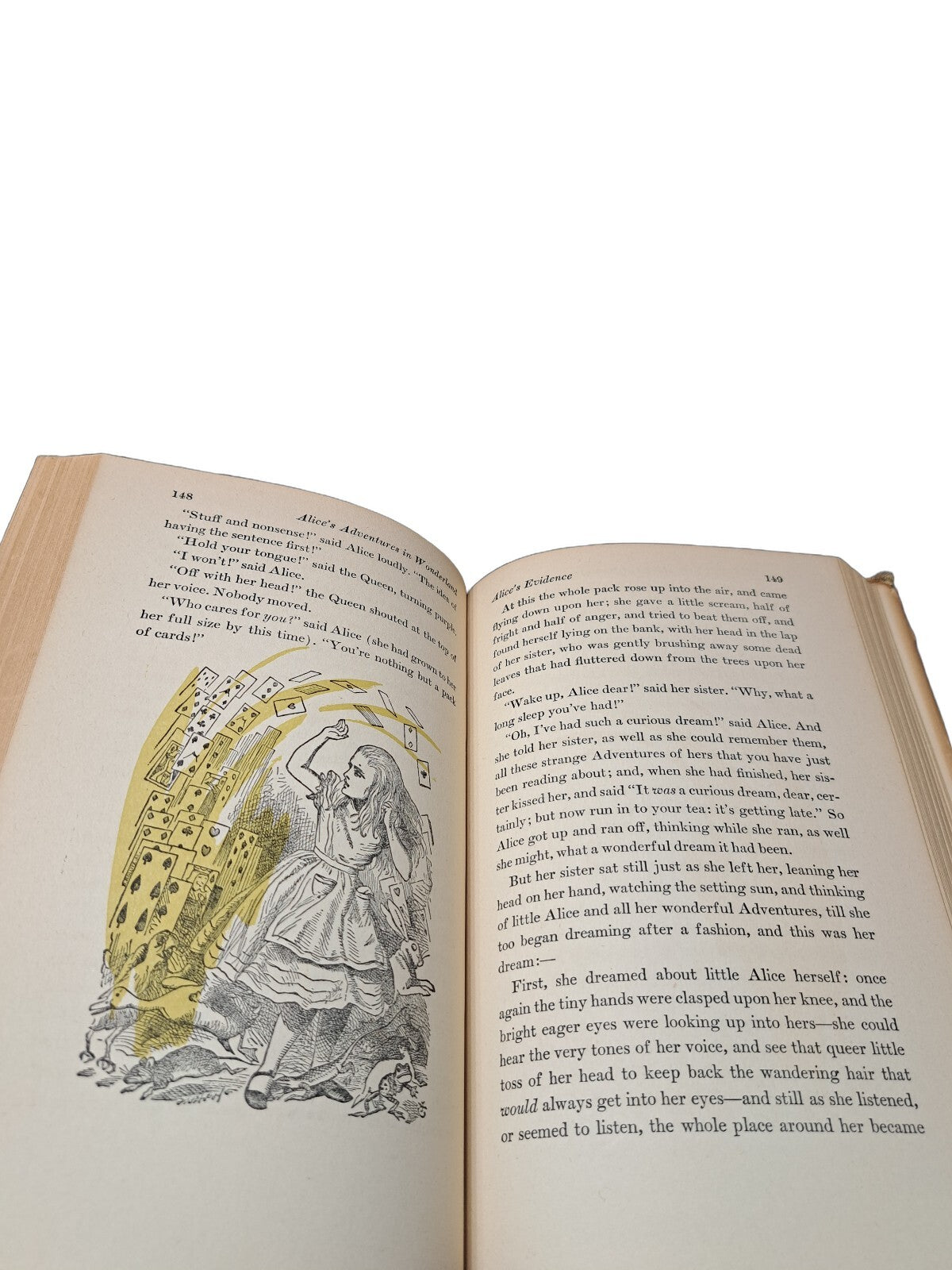 Vintage 1946 Alice's Adventures in Wonderland & Through the Looking Glass