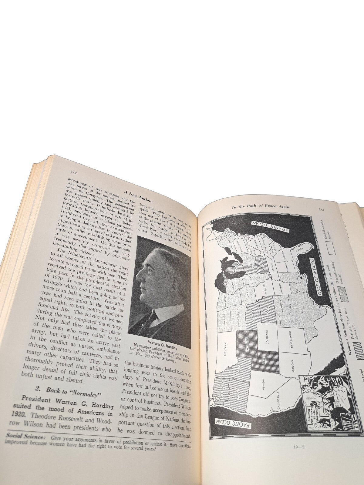 Vintage 1947 The Story of Our Republic or A New Nation book by Melville Freeman
