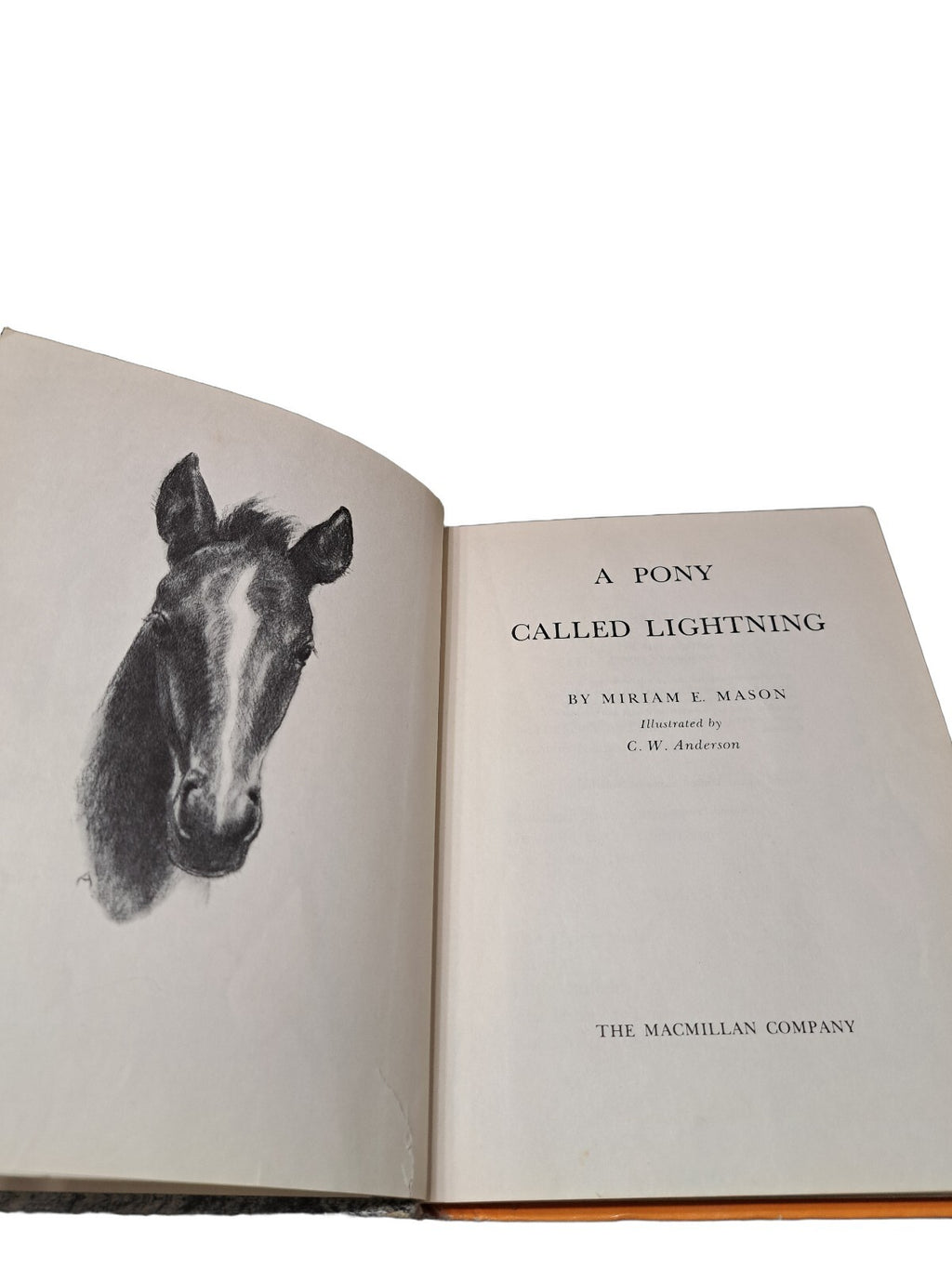 Vintage 1969 A Pony Called Lightning by Miriam E Mason