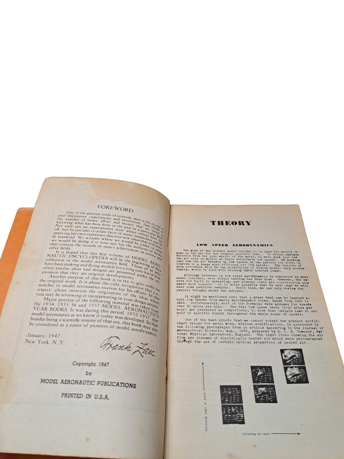 Vintage 1947 Model Aeronautic Encyclopedia Volume One book
