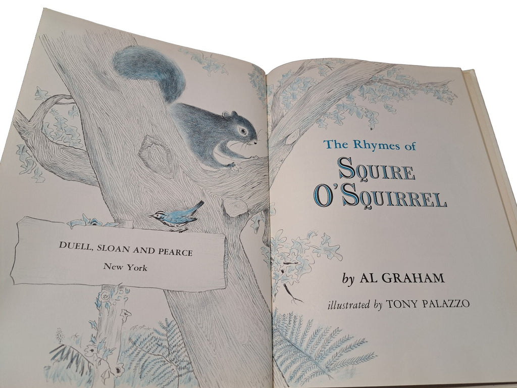 Vintage 1963 The Rhymes of Squire O'Squirrel book by Al Graham