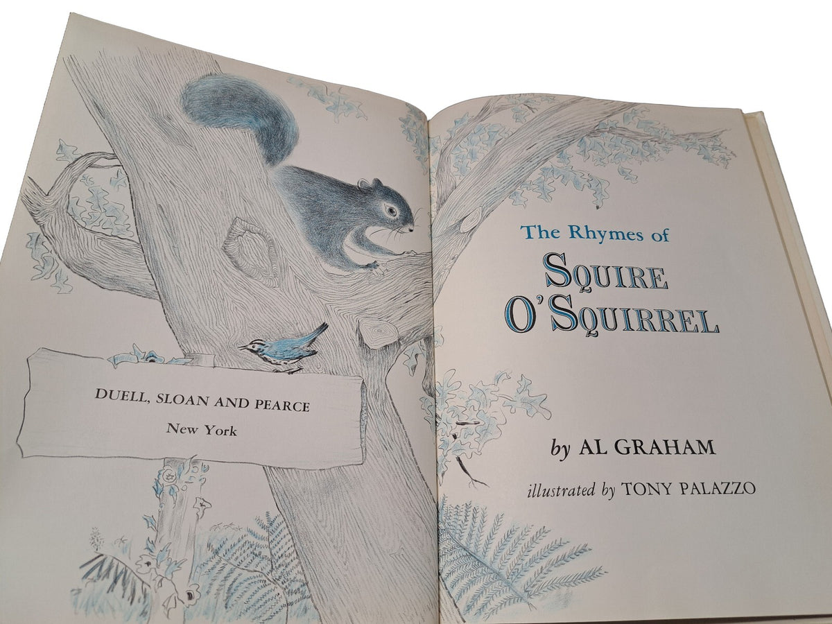 Vintage 1963 The Rhymes of Squire O'Squirrel book by Al Graham