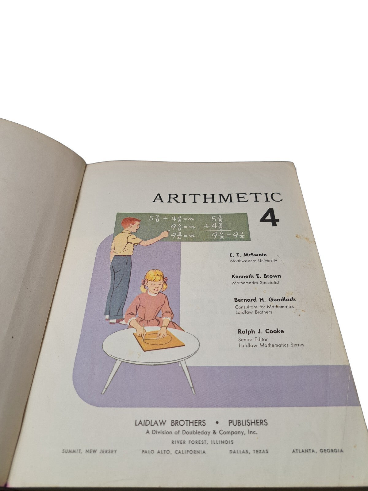 Vintage 1963 Arithmetic books 3 & 4