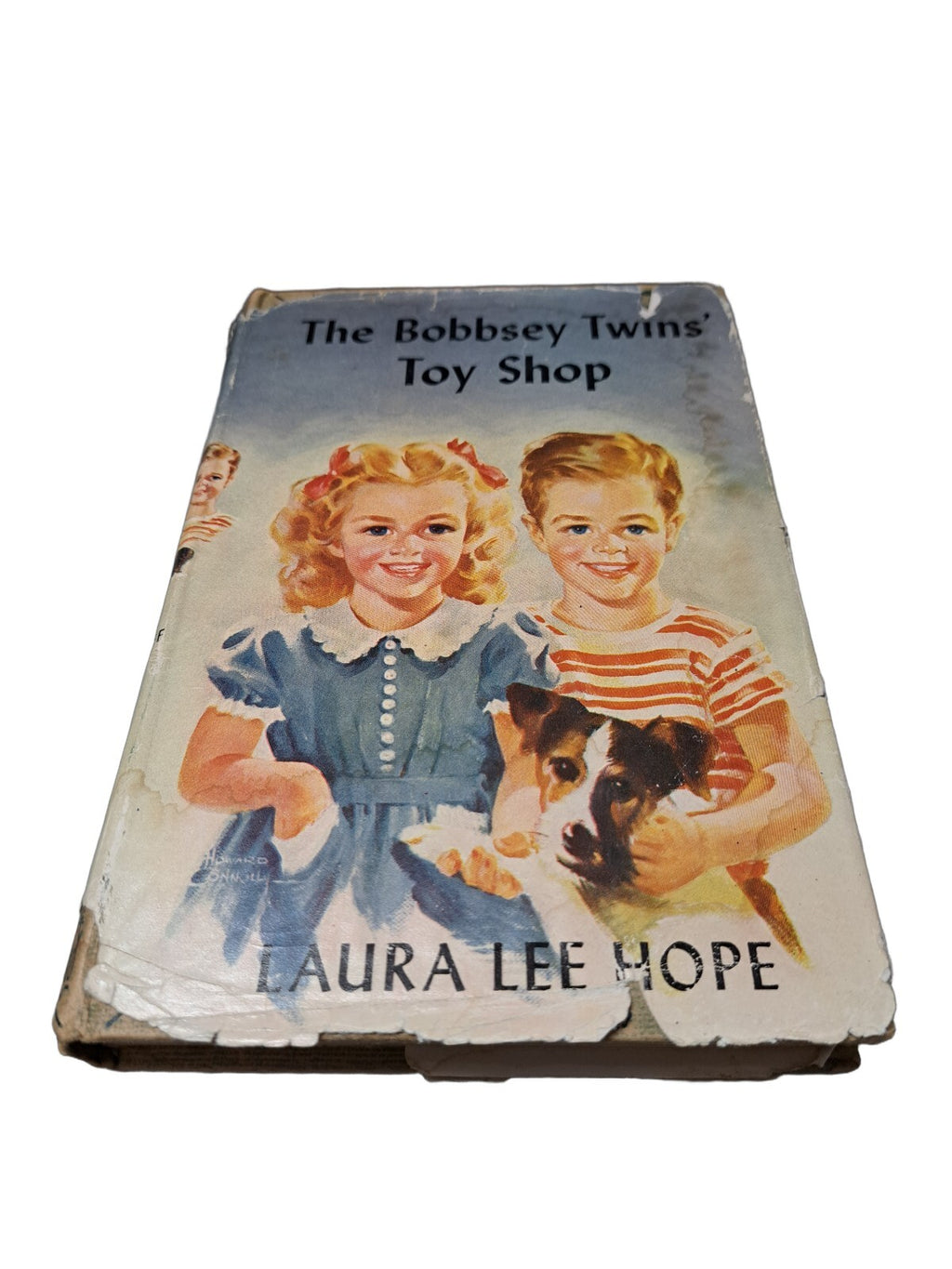 Vintage 1948 first edition of The Bobbsey Twins' Toy Shop book by Laura Lee Hope