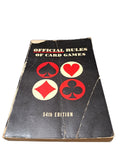 Vintage 1966 Official Rules of Card Games 54th edition book