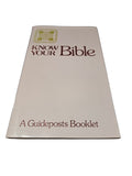 Vintage 1962 Know Your Bible, A Guideposts Booklet