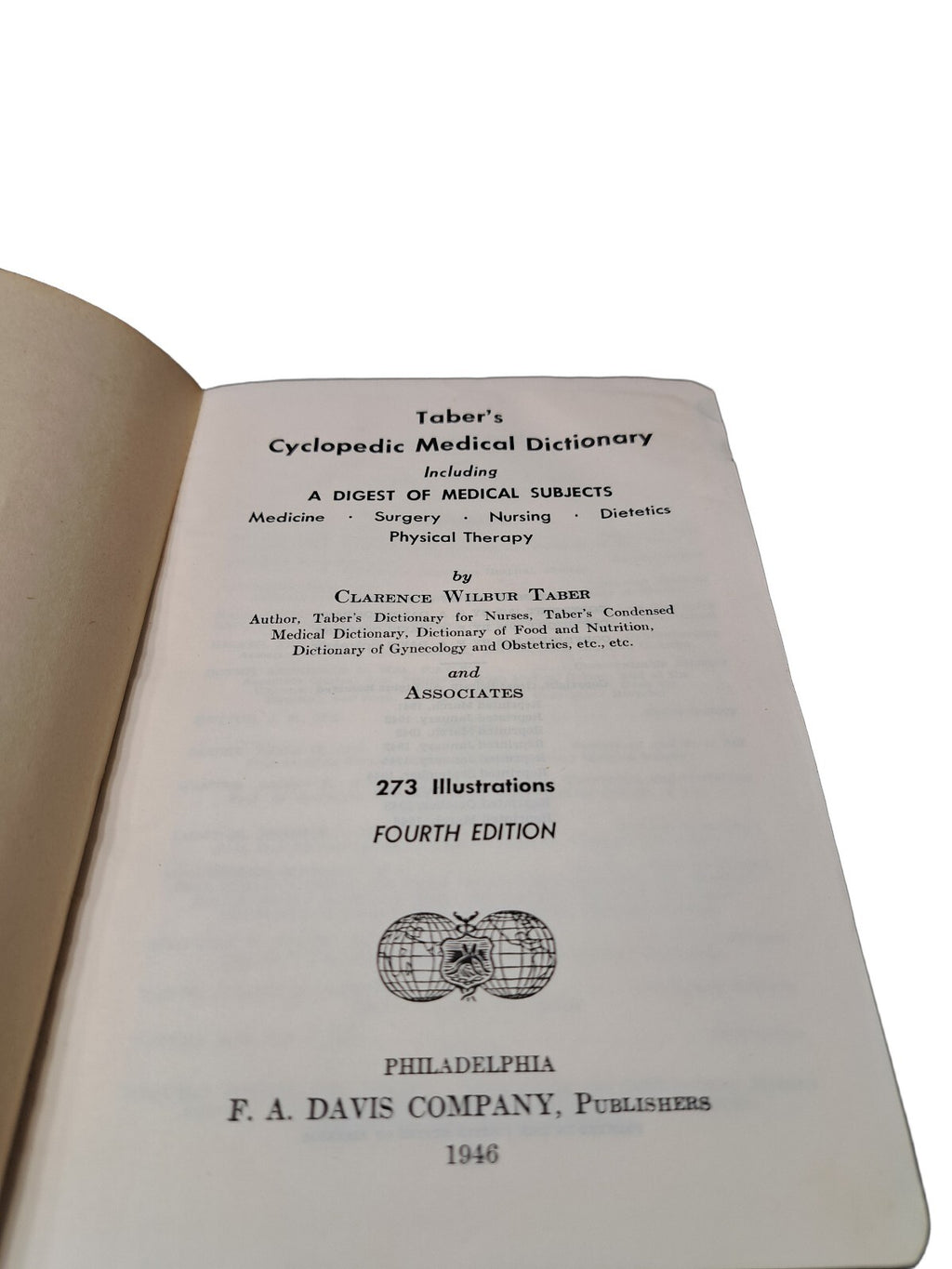 Vintage 1946 Taber's Cyclopedic Medical Dictionary