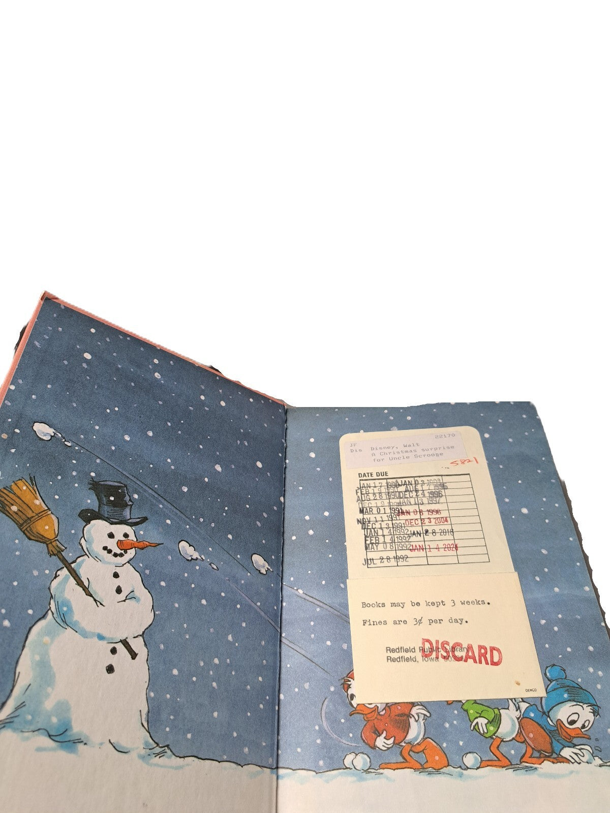 Vintage 1981 A Christmas Surprise for Uncle Scrooge book by Walt Disney