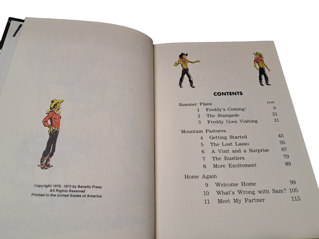 Vintage 1970 Cowboy Sam and the Rustlers book by Edna Walker Chandler