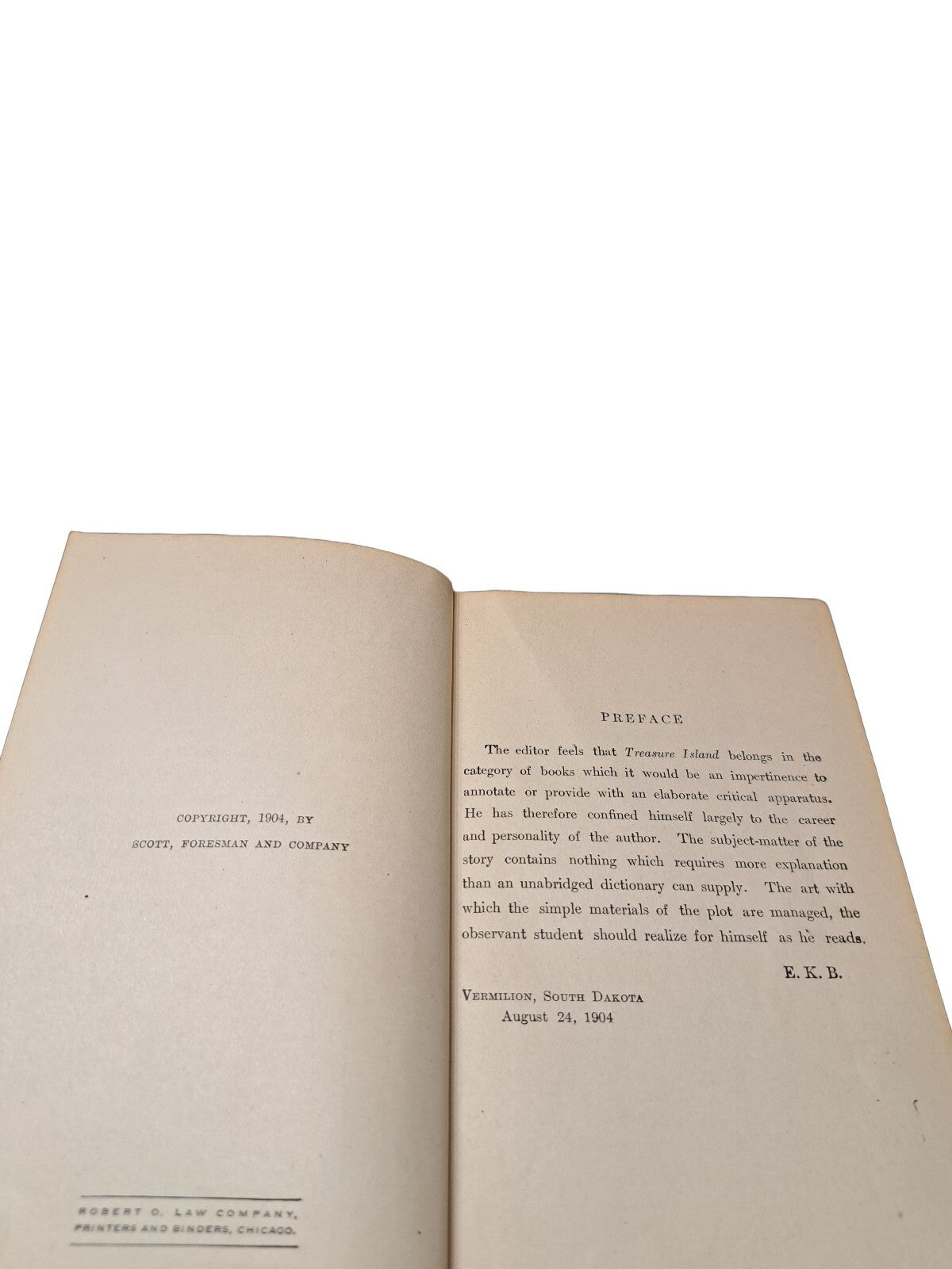 Vintage 1904 Treasure Island book by Robert Louis Stevenson