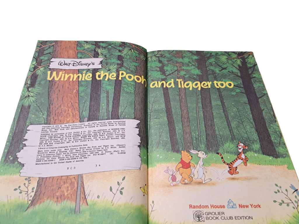 Vintage 1975 Disney's Winnie the Pooh and Tigger too