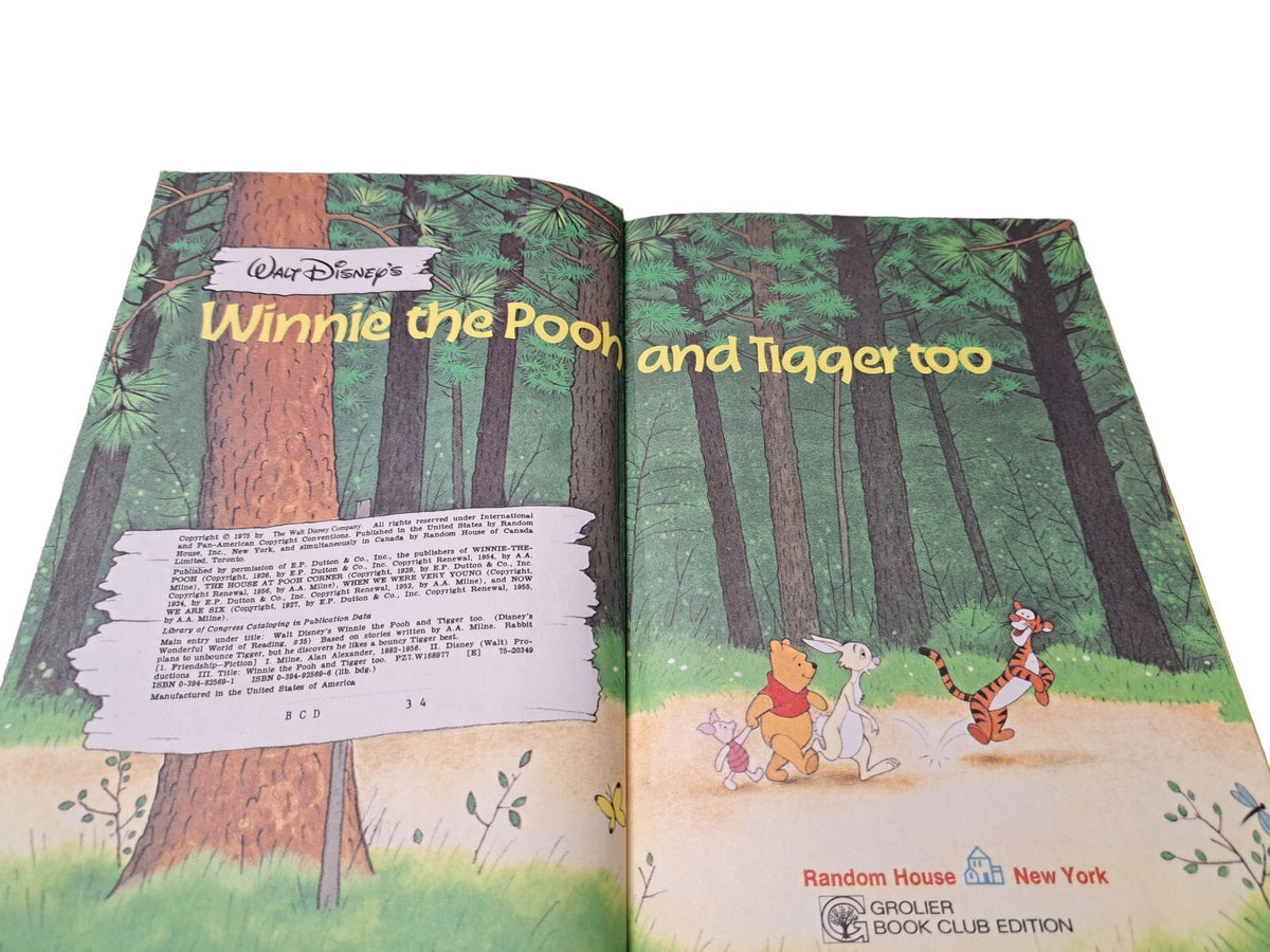Vintage 1975 Disney's Winnie the Pooh and Tigger too