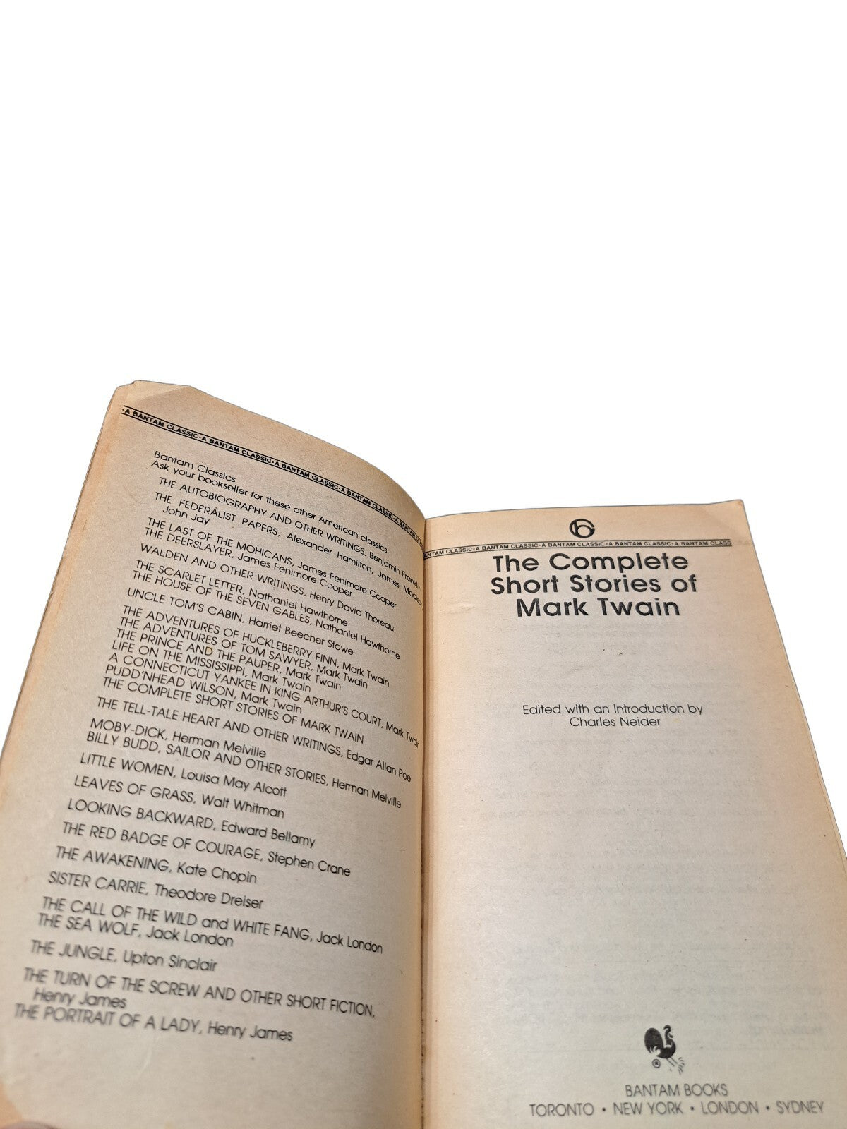 Vintage 1983 The Complete Short Stories of Mark Twain book