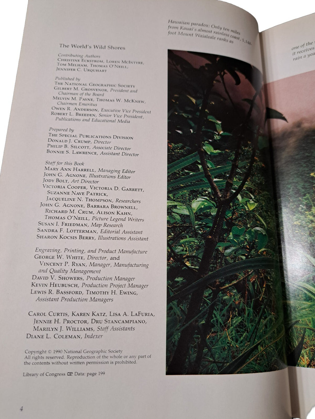 Vintage 1990 The World's Wild Shores published by National Geographic Society