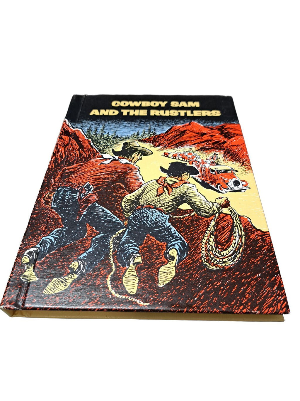 Vintage 1970 Cowboy Sam and the Rustlers book by Edna Walker Chandler