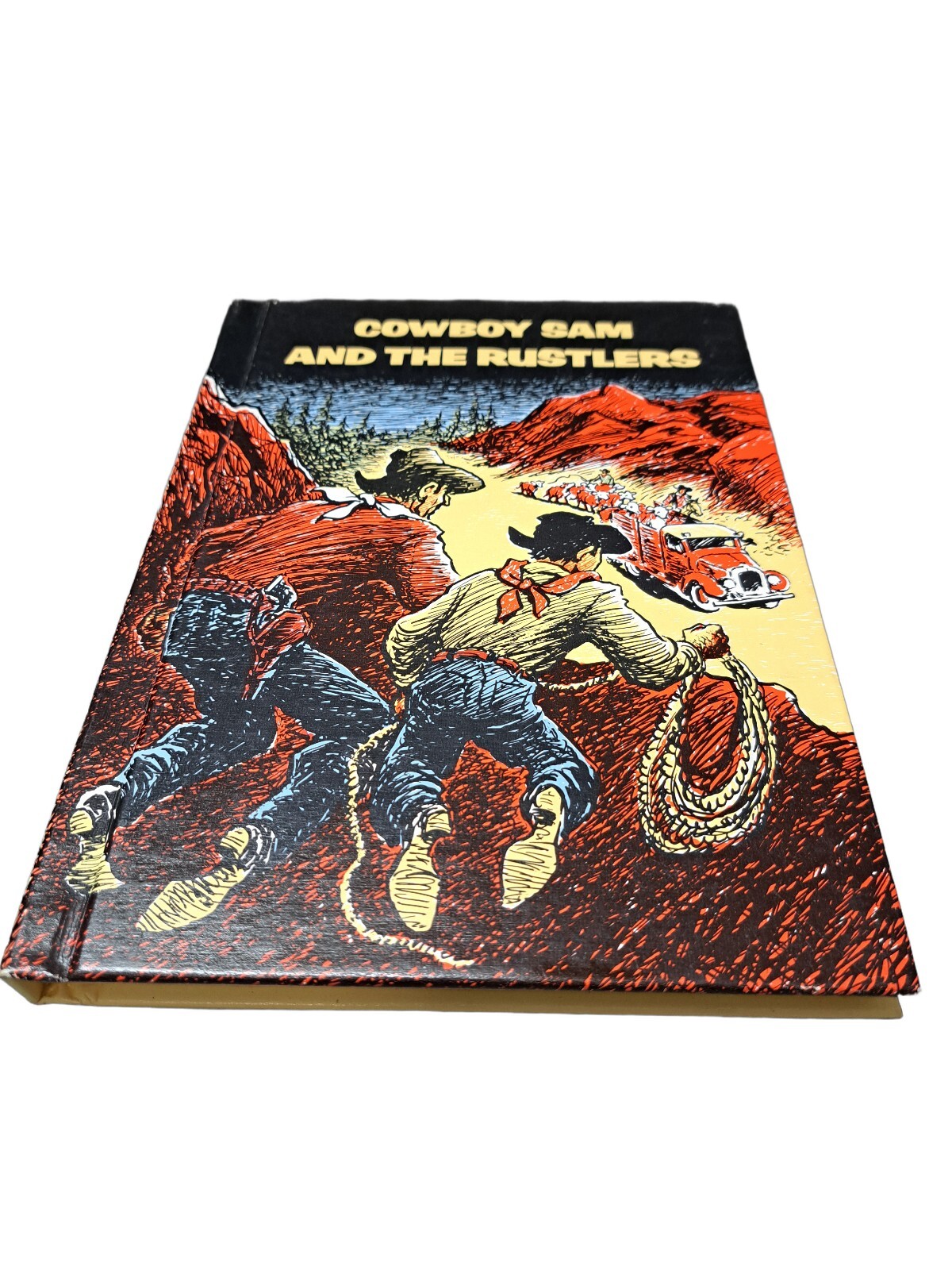 Vintage 1970 Cowboy Sam and the Rustlers book by Edna Walker Chandler
